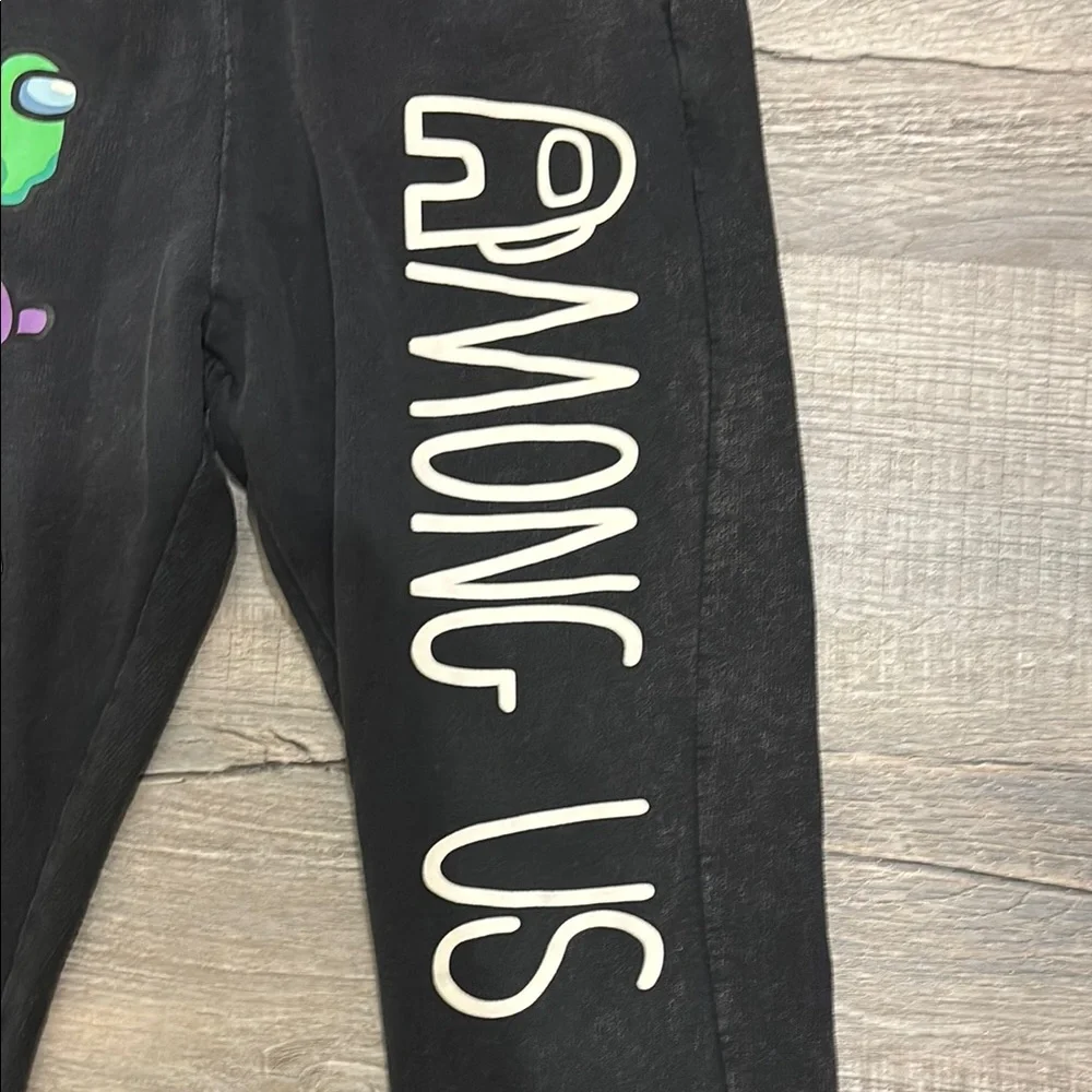 Zara Among Us Black Sweatpant Joggers Boys Size10 - Picture 3 of 7